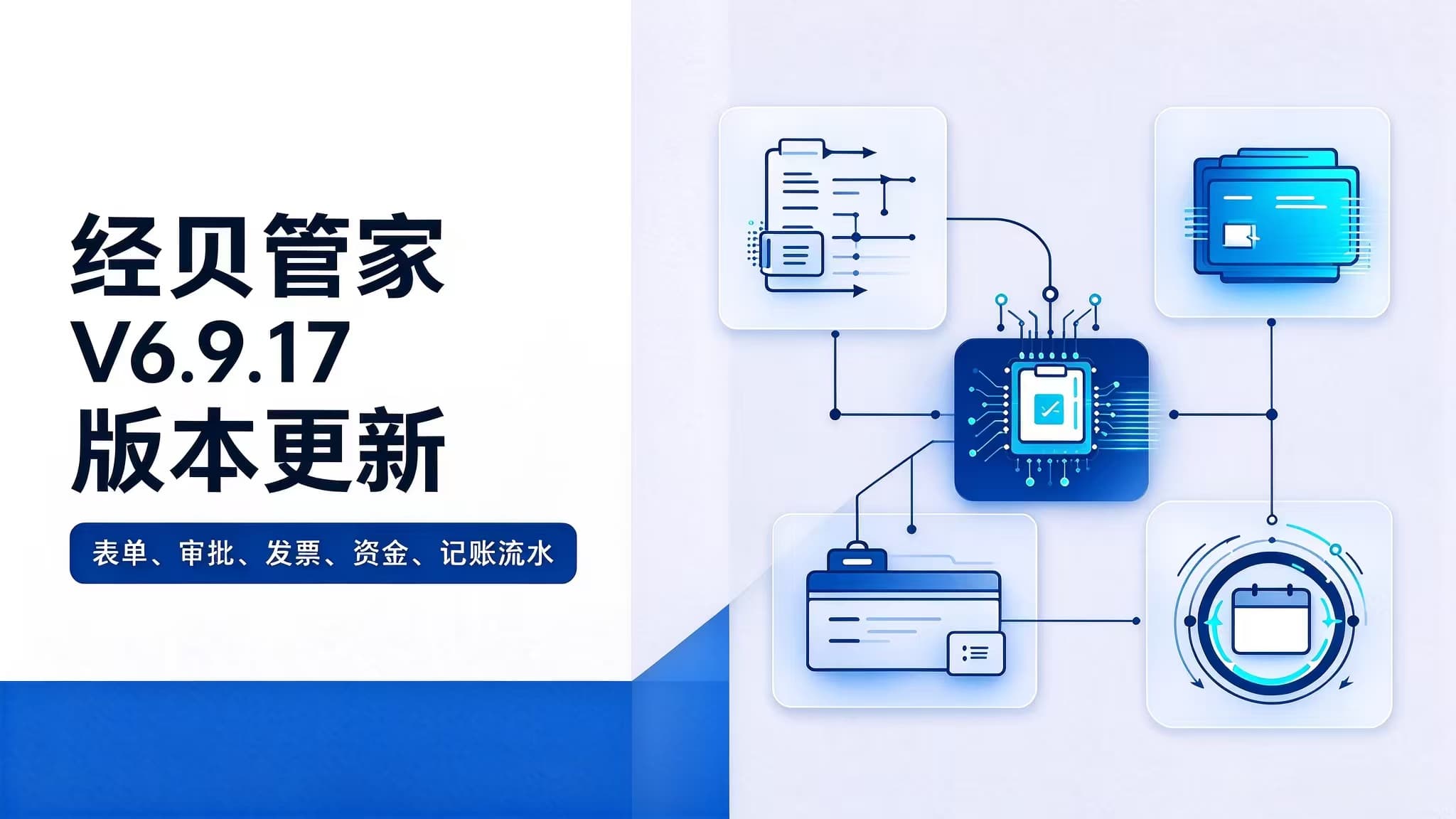 经贝管家 V6.9.17 版本更新|表单、审批、发票、资金、记账流水